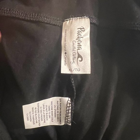 Women's bamboo legging, black, XL - Picture 4 of 4